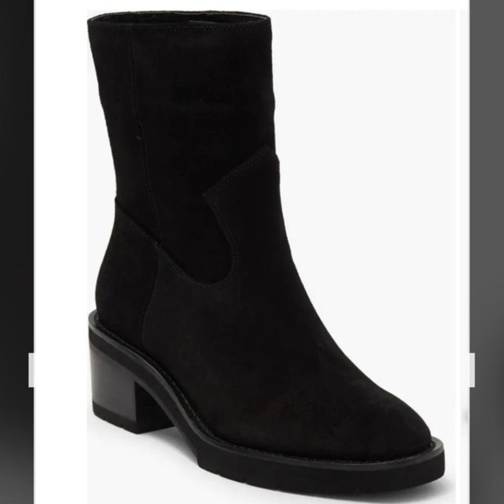 Stuart Weitzman Women’s Boulevard Moto Bootie in Black Size 6.5B